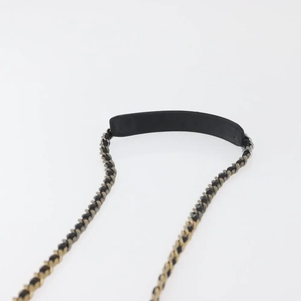 Chanel Matelasse Lambskin Chain Iphone Case Shoulder Bag Black